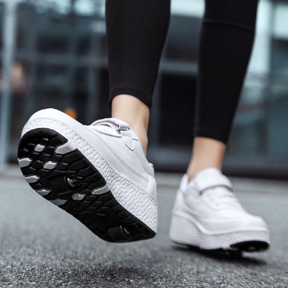 HUSK'SWARE Rollschuhe, (Rollschuh-Sneaker, zwei Rädern, verstärkter Aufbau), Leichte Rollschuh-Sneaker mit zwei Rädern,atmungsaktives Material