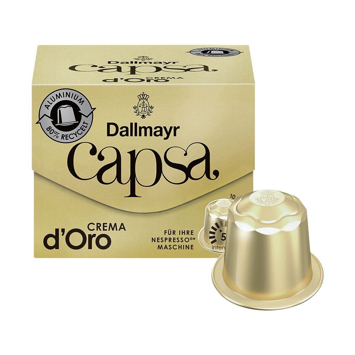DALLMAYR Kaffee capsa Crema d'Oro, 10 Kapseln