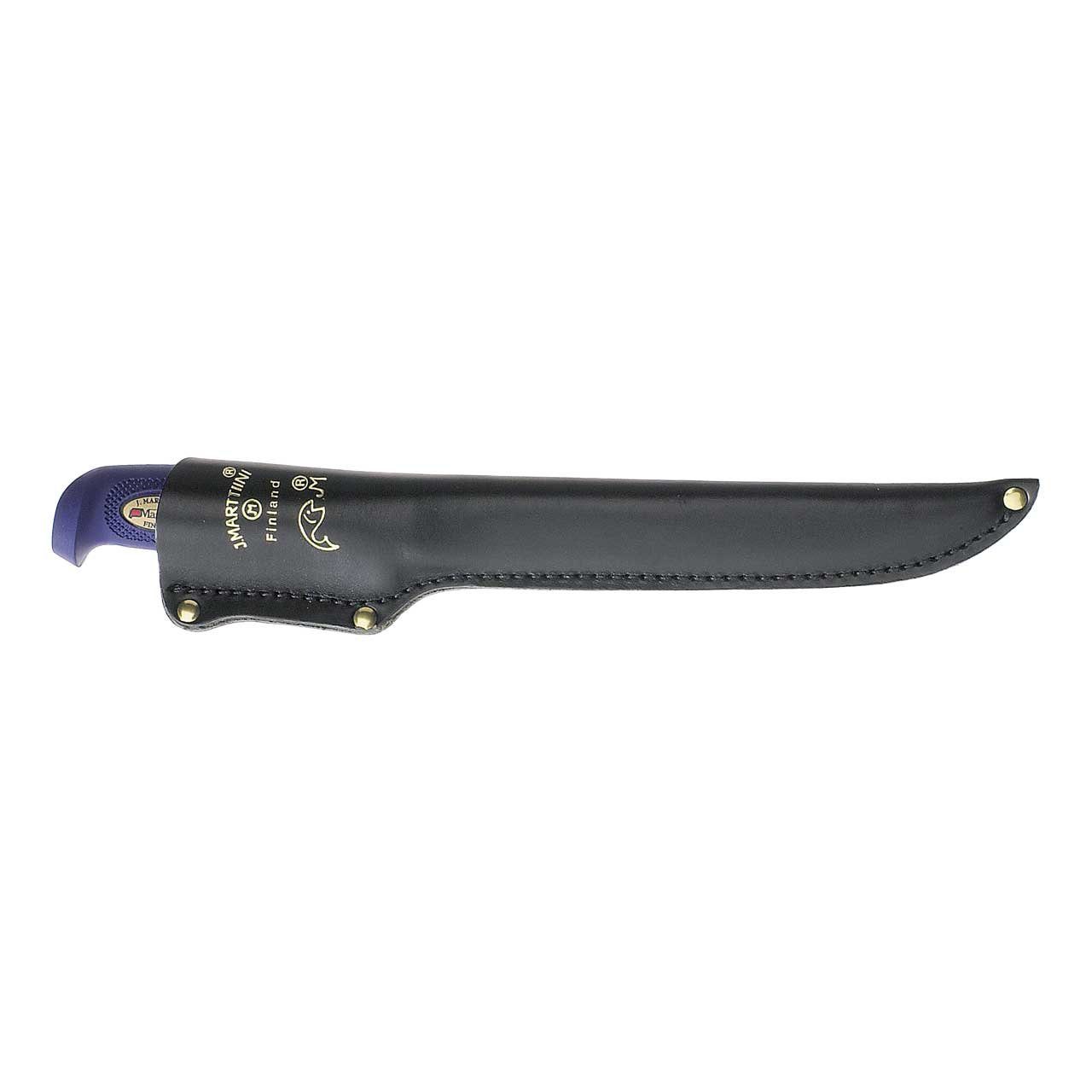 Marttiini Fischfiliermesser, Marttiini Filetiermesser 19 cm, blauer Griff, beschichtete Klinge