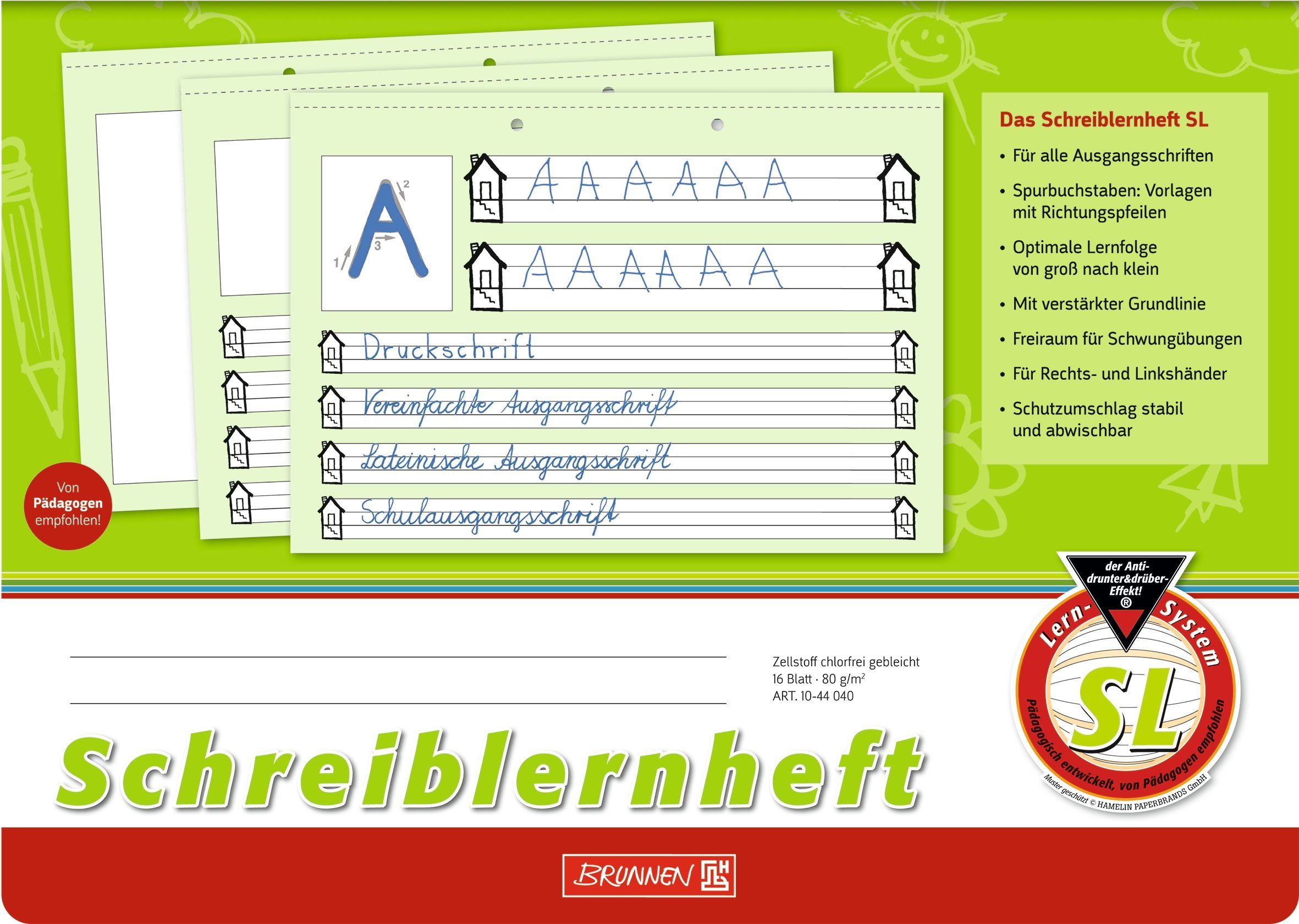 Schulheft Schreiblernheft Lineatur SL
