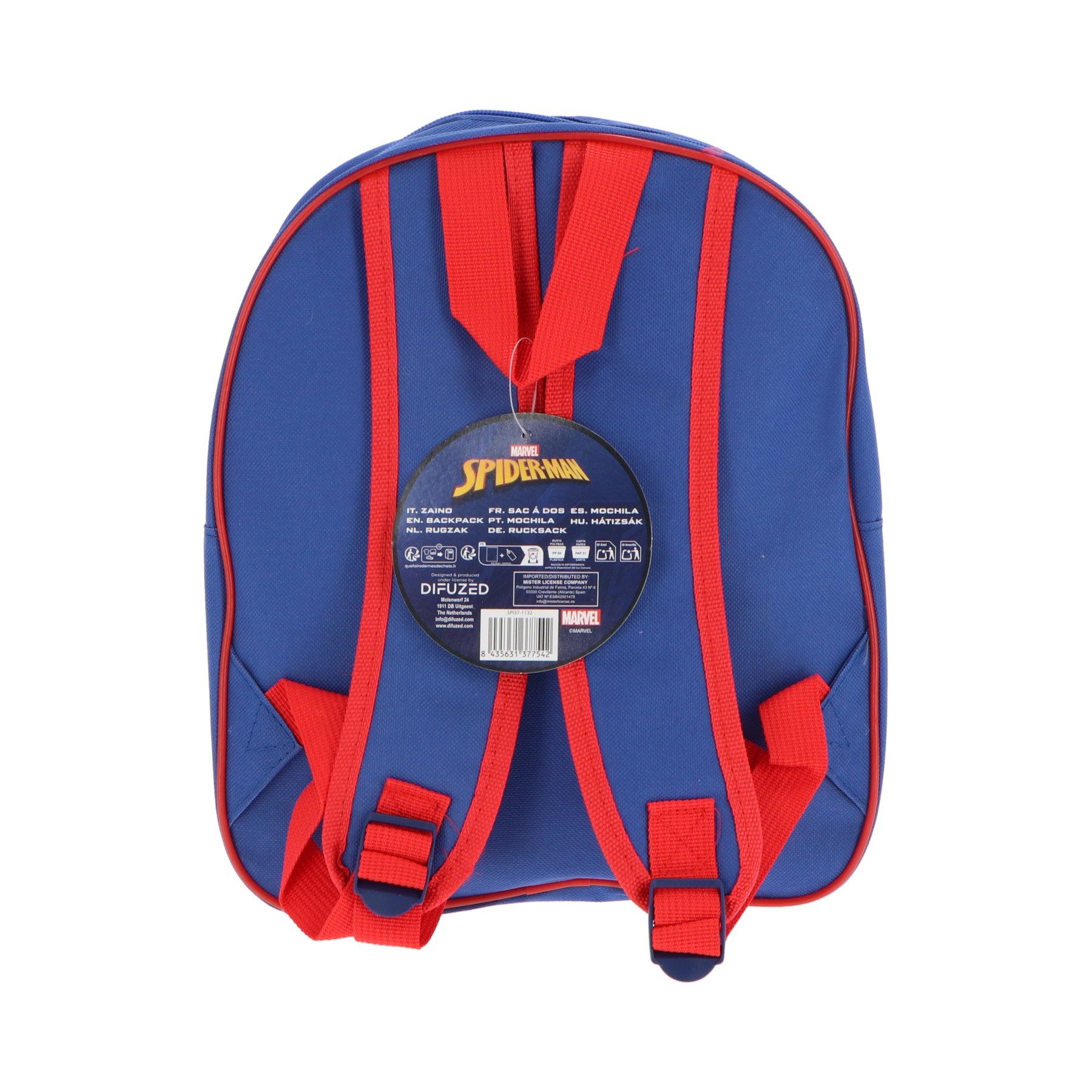 Spiderman Rucksack Kinder für Kindergarten Schule Freizeit und Ausflüge (1-tlg) – Bild 4 von 4