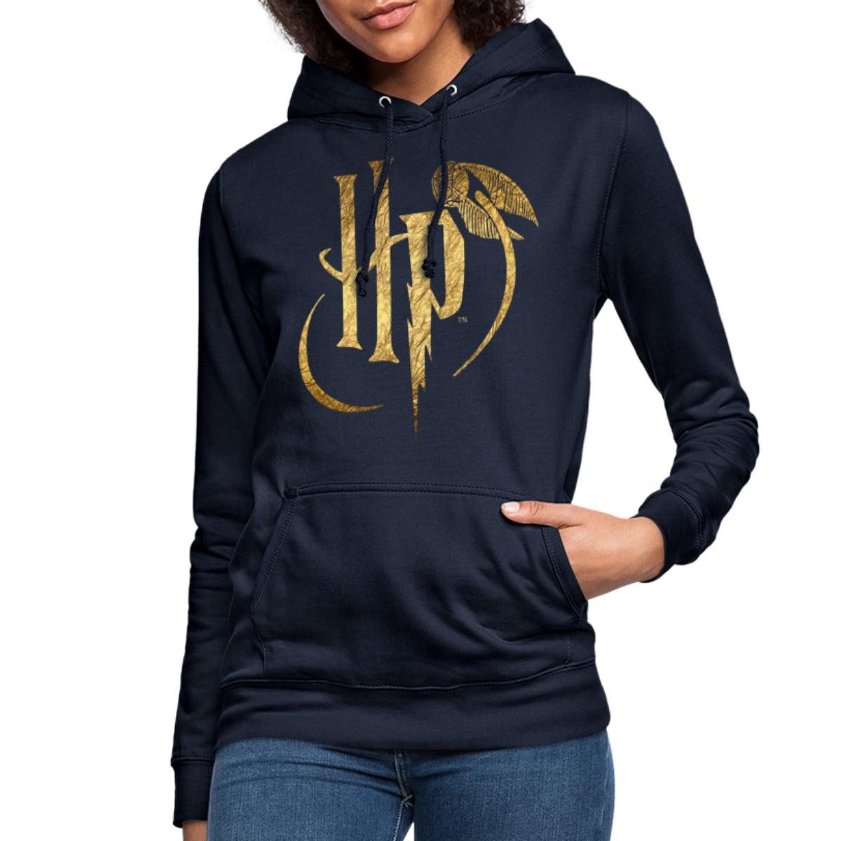 Spreadshirt Hoodie Harry Potter HP Logo Damen Hoodie (1-tlg) günstig online kaufen