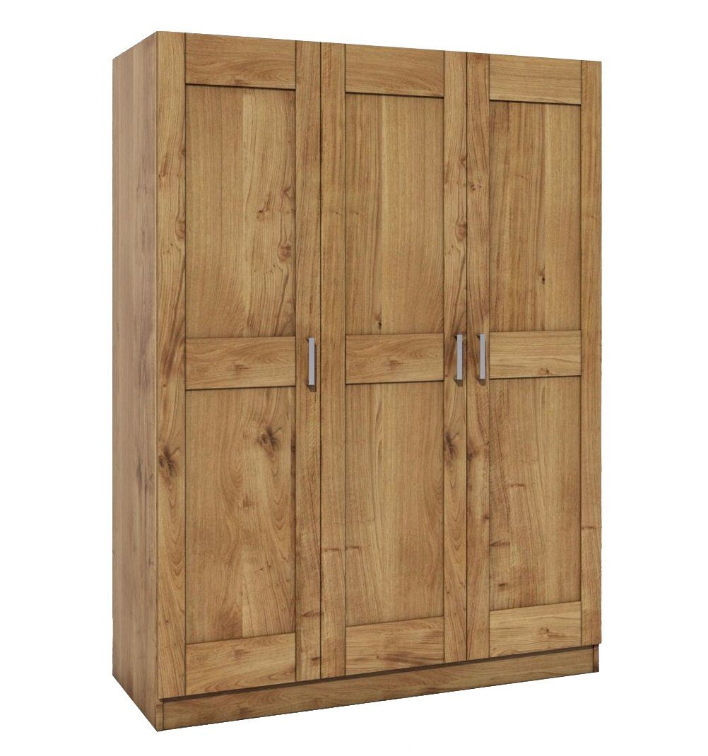 moebel-store24 Kleiderschrank Tomi 3 (Wildeiche-teilmassiv) zeitloses Design
