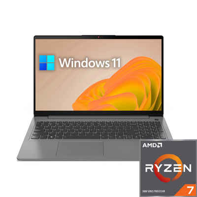 Lenovo IdeaPad 3 Business-Notebook (43,90 cm/17.3 Zoll, AMD Ryzen 7 5700U, Radeon, 500 GB SSD, 12GB DDR4-RAM, 8-Kern CPU, SD-Kartenleser, Fingerprint-Sensor)