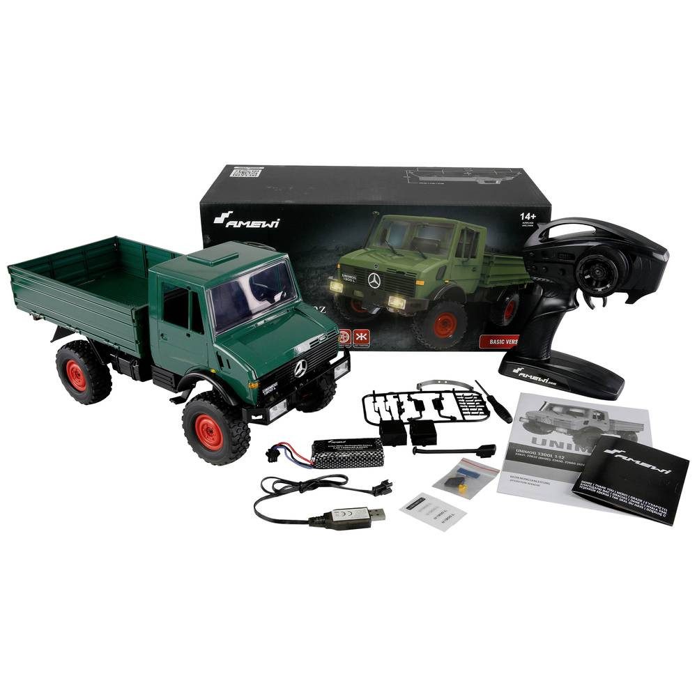 Amewi Modellbausatz Mercedes-Benz Unimog Basic 4WD 1:12 RTR - Lizenzfahrzeug 22632