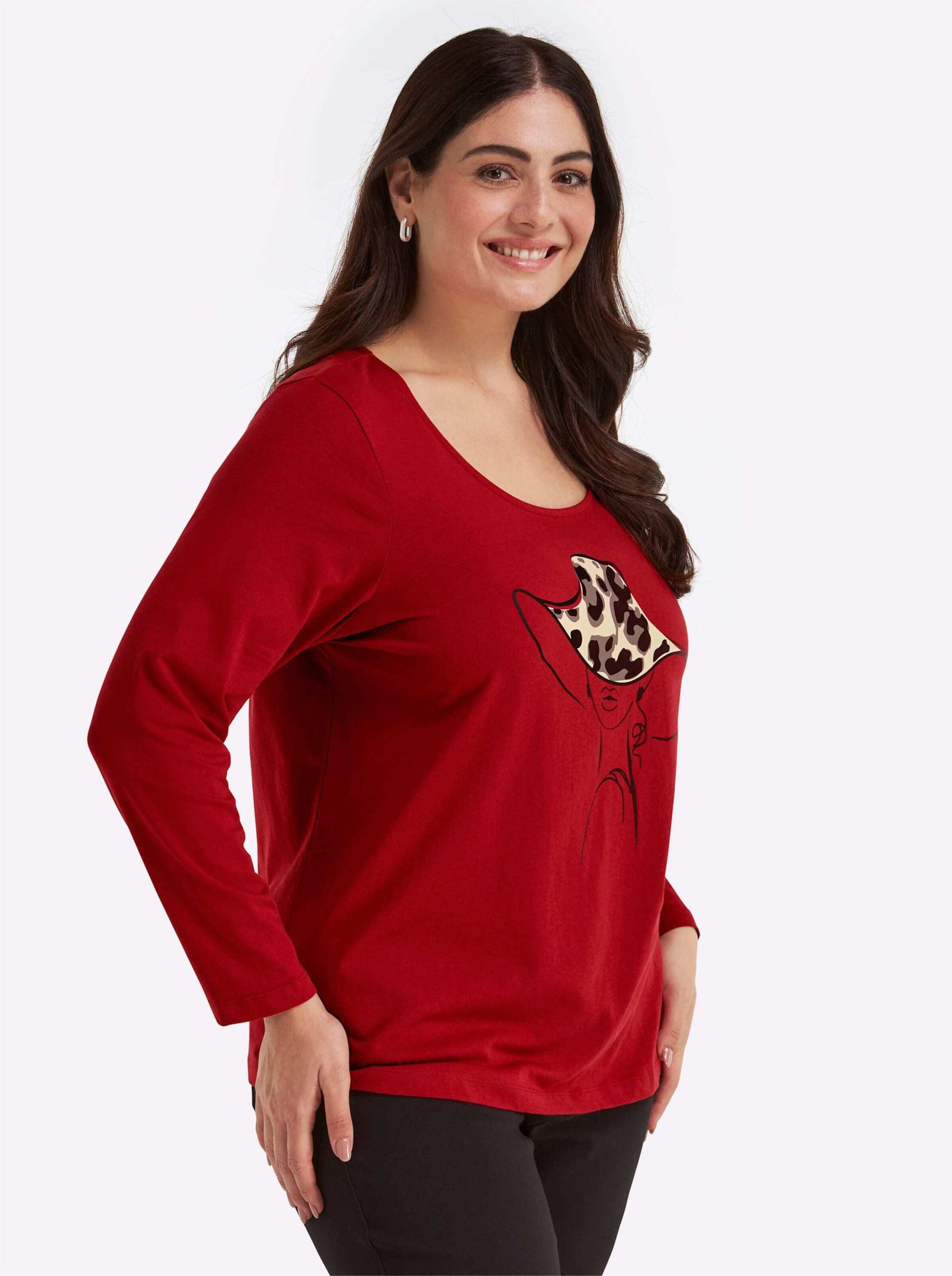 Sieh an! T-Shirt Langarm-Shirt Langarm