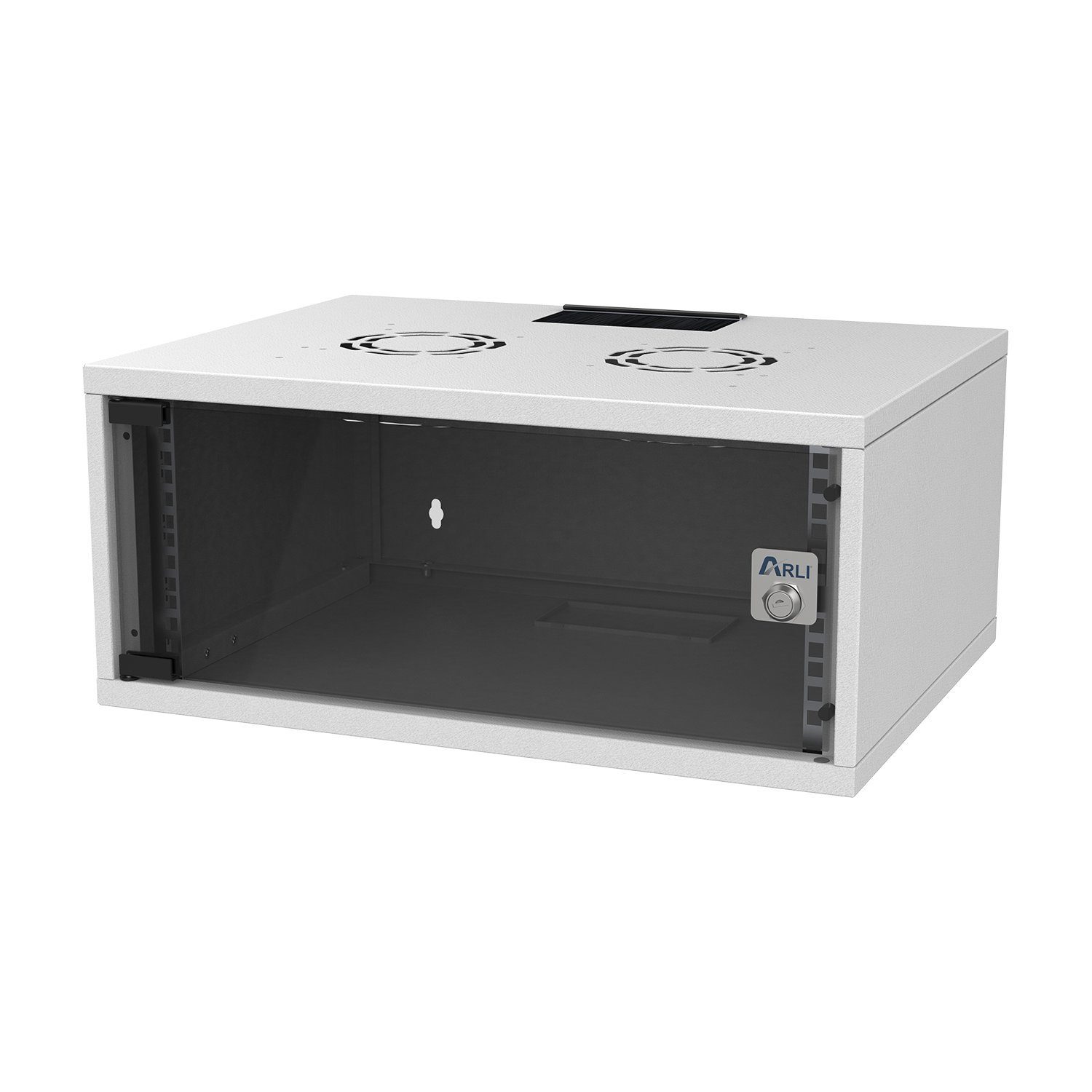 ARLI Netzwerkschrank 19" Serverschrank SOHO Wandgehäuse 19 Zoll Netzwerk-Switch (4U / 4HE - 19)
