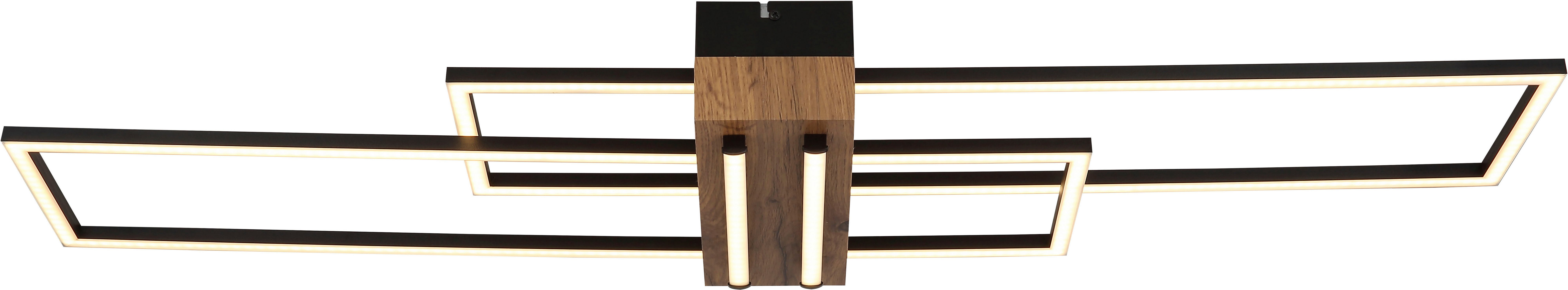 GLOBO LIGHTING Deckenleuchte DAKARI, LED fest integriert, Warmweiß, Deckenlampe Wohnzimmer-Leuchte Schlafzimmer-Leuchte Flur Küche