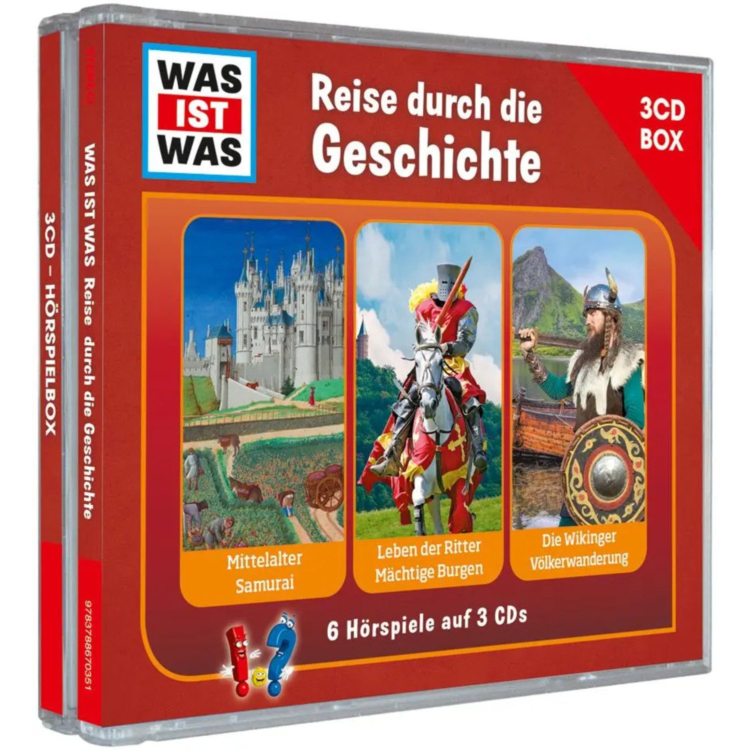 Tessloff Verlag Hörspiel WAS IST WAS 3-CD Hörspielbox. Reise durch die Geschichte