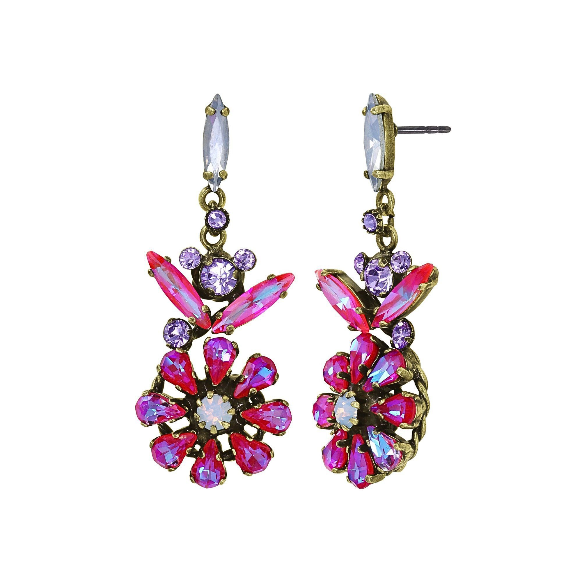 KONPLOTT Paar Ohrhänger KONPLOTT Ohrstecker Twisted Blossom – Blüten-Design, Messing-Optik