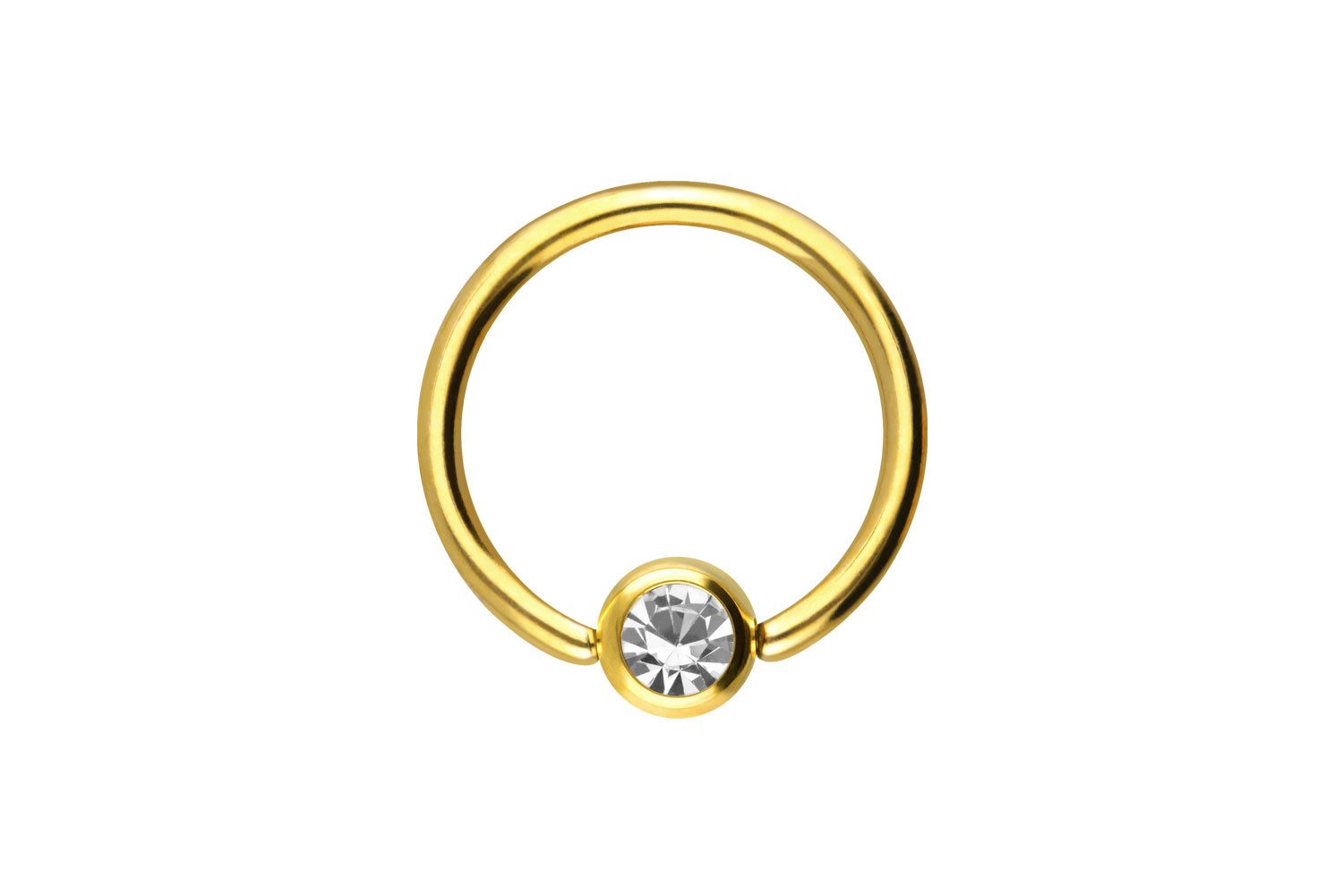 PIERCINGLINE Nasenpiercing Chirurgenstahl Klemmkugelring KRISTALL (Klemm-Ri günstig online kaufen