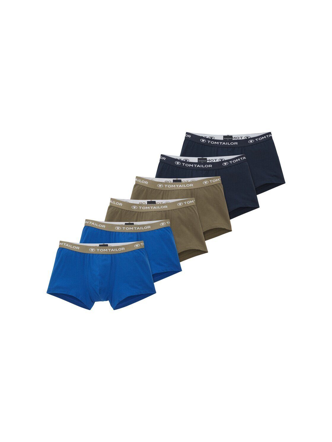 Sechserpack) blue-medium-multicolor 6er Boxershorts (im Pack Pants TOM im TAILOR Hip