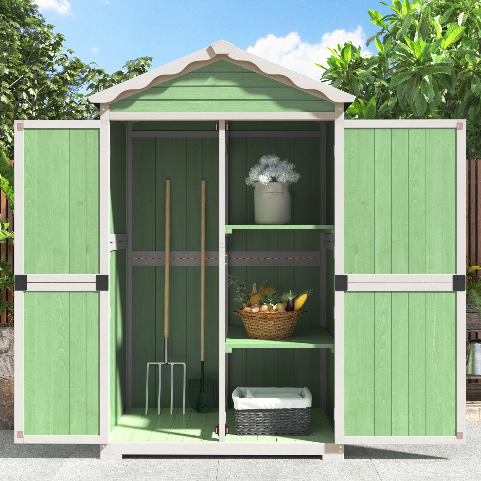 Flieks Garten-Geräteschrank, BxT: 93x45 cm, Gartenhaus günstig online kaufen