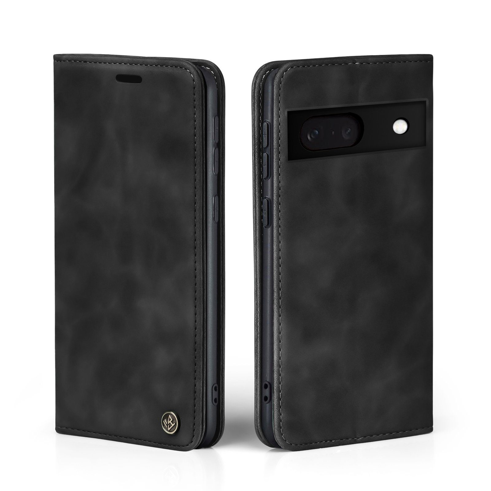 Tec-Expert Handyhülle Tasche Hülle für Google Pixel 7a 6.1 Zoll, 6.1, Cover Klapphülle Case mit Kartenfach Fliphülle aufstellbar