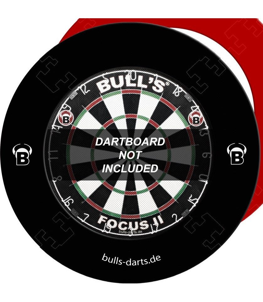 Dartscheibe Puzzle Surround für Steeldarts, Bull's, Schwarz