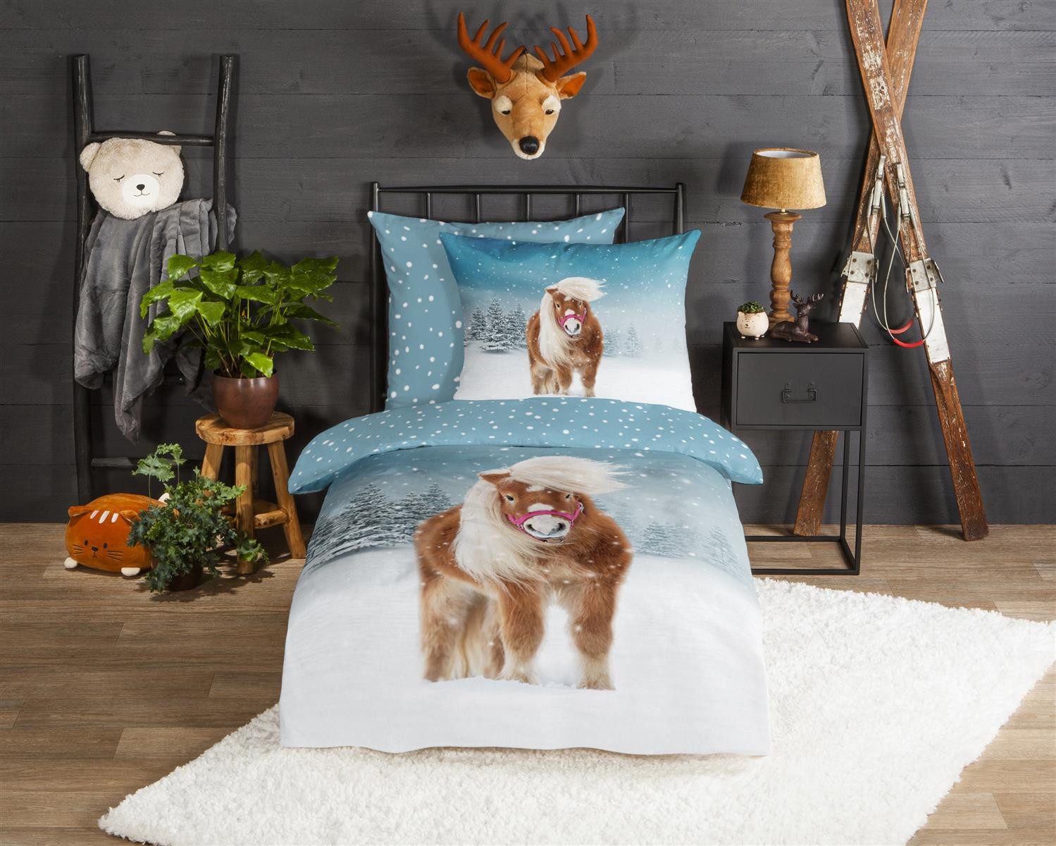 good morning Bettwäsche Biber Bettwäsche 135 X 200 cm + 1 x 80 X 80 cm Swee günstig online kaufen