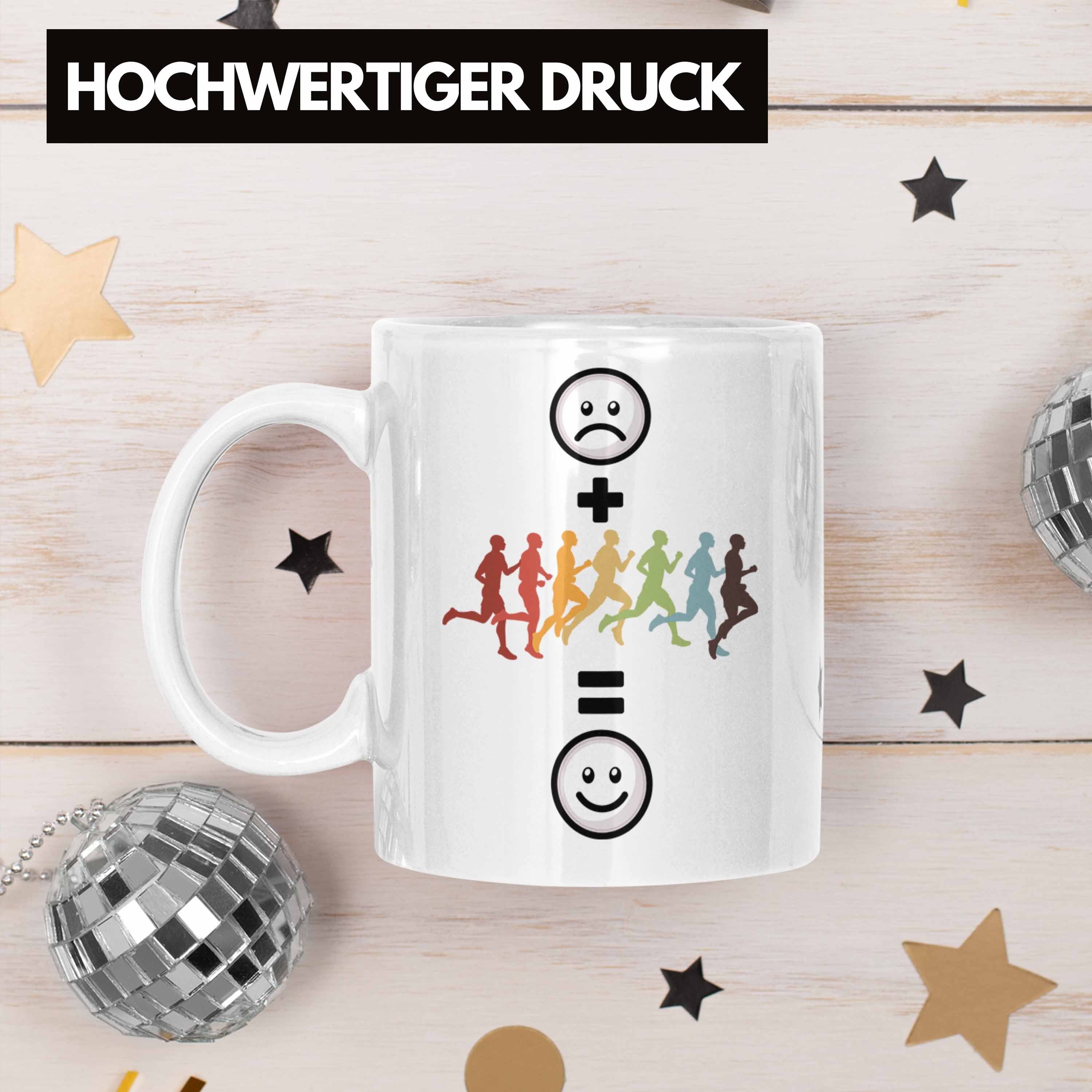 für Weiss Tasse Geschenk Trendation Tasse Jogger, Geburtstag G Joggen Lustige Marathon-Läufer