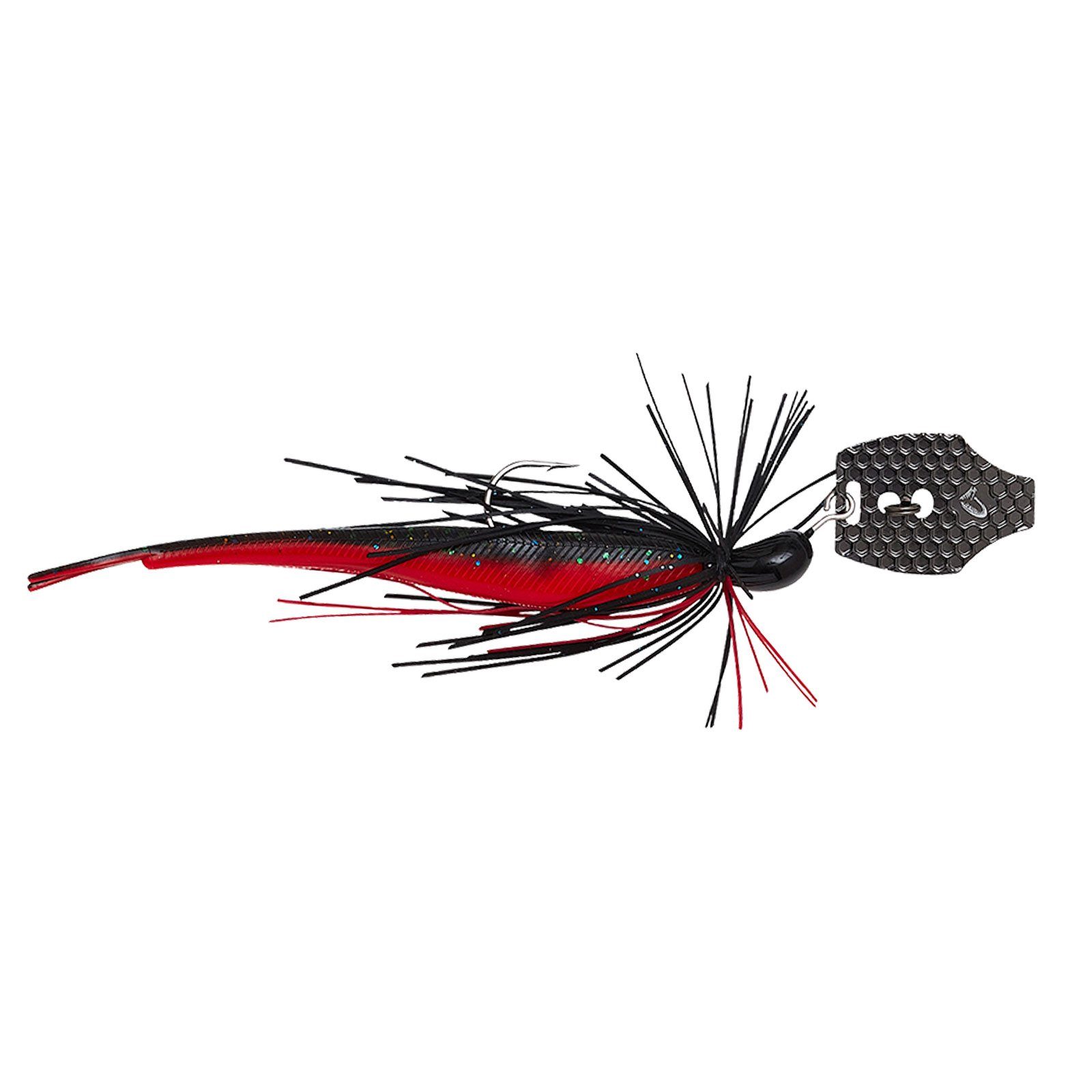 Savage Gear Kunstköder, Savage Gear CRAZY SWIM JIG 12.5CM 14.5G SINKING BLACK N RED