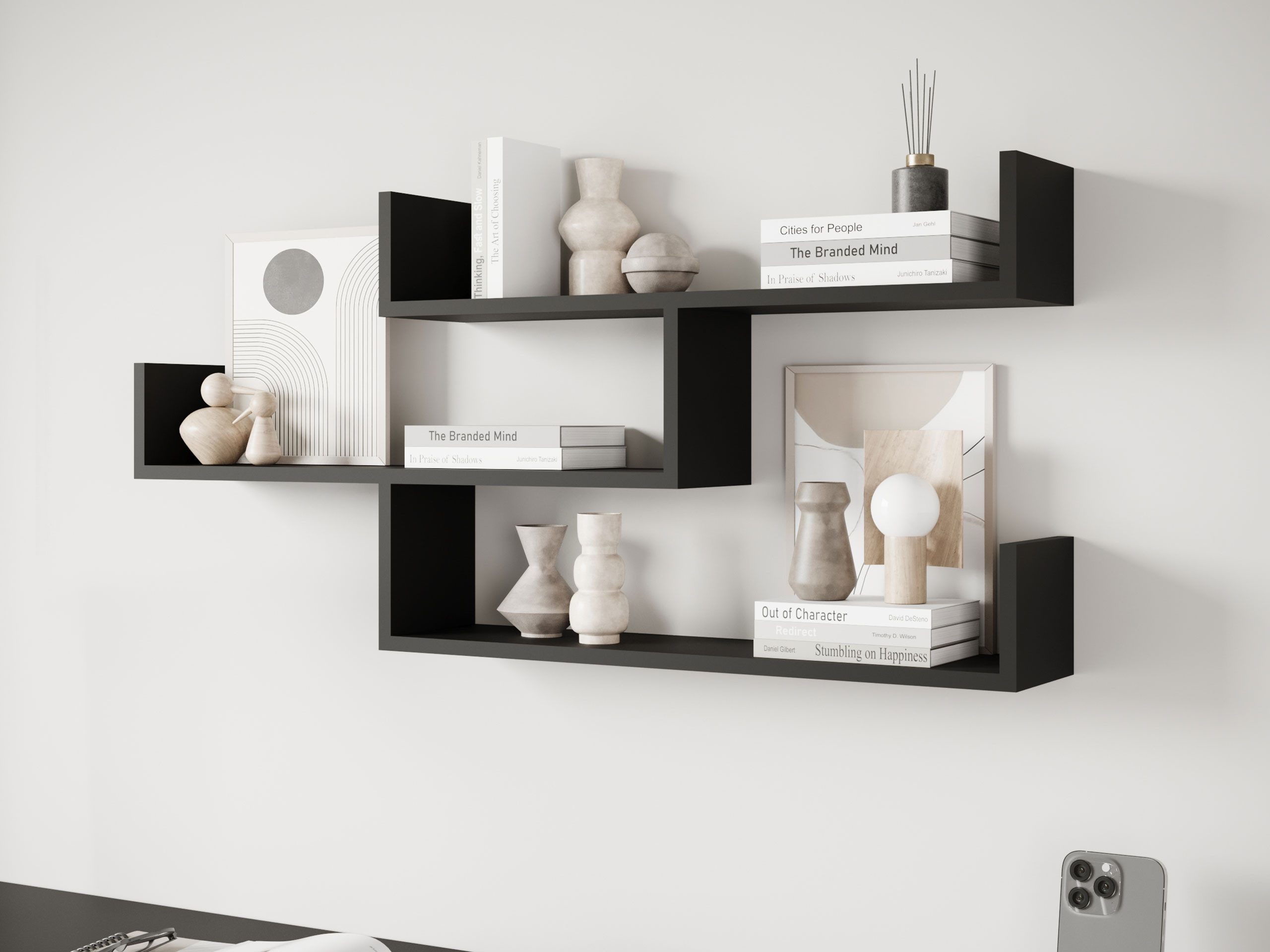 MIRJAN24 Wandregal Trio 003, 119x18x55 cm, mit Haken zum Aufhängen günstig online kaufen