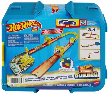 Hot Wheels Autorennbahn TrackTrack-Builder im Blitzdesign, inklusive Spielzeugauto