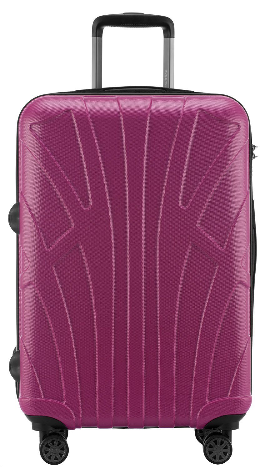 ca. Packvolumen Magenta 68 Robust, 58 TSA, Leicht, Koffer 65 Suitline - Erweiterbar, Rollen, cm, S1, 4 Liter