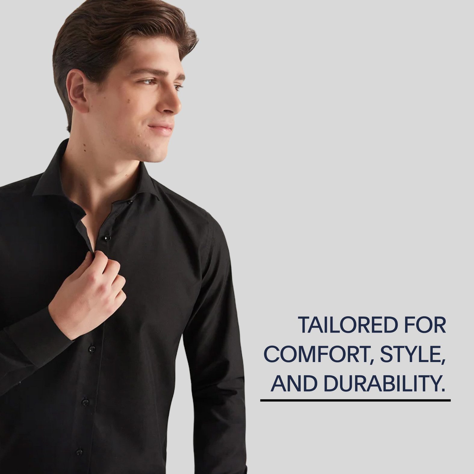 D'S DAMAT Businesshemd Herrenhemd mit italienischem Kragen, langärmelig, ei günstig online kaufen