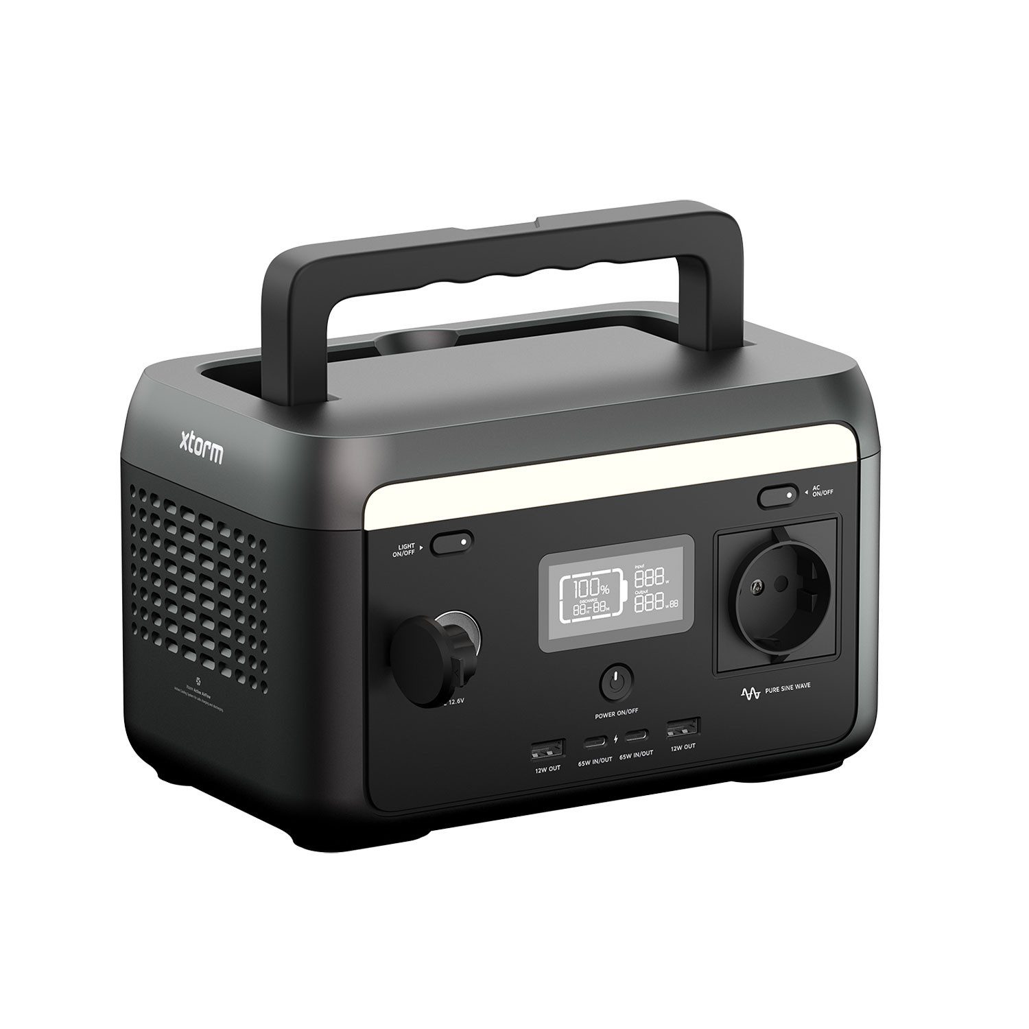 Xtorm Smart Power Station Powerstation, Eingebaute LED-Lampe mit drei Helligkeitsstufen + SOS-Modus