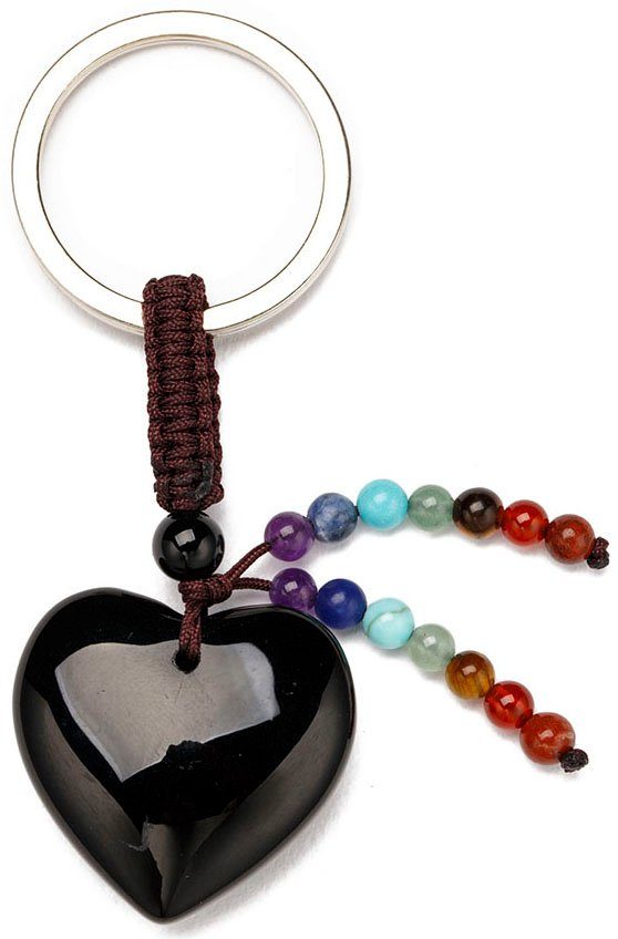 Firetti Schlüsselanhänger Schmuck Geschenk Herz, mit Edelsteinen