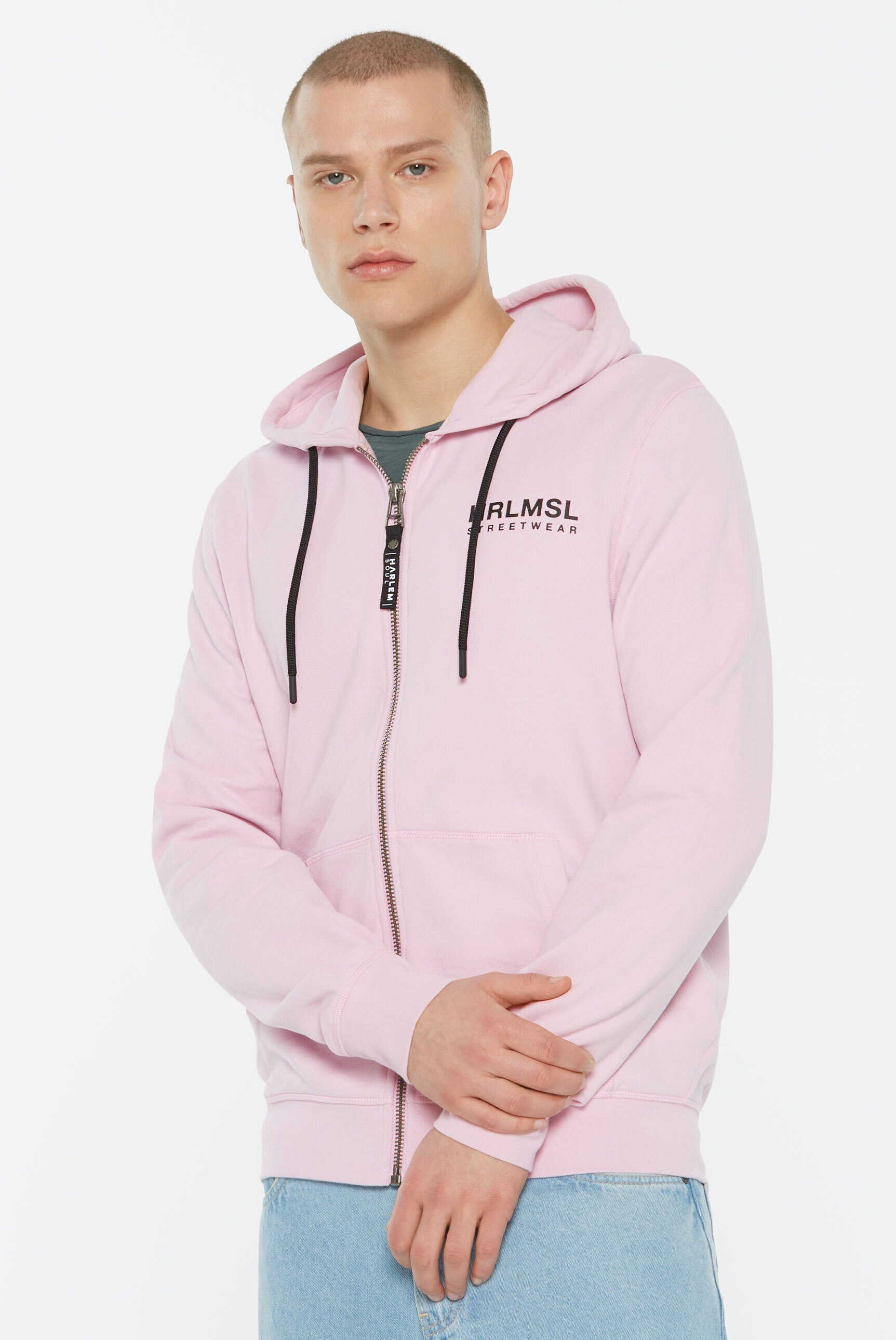 Harlem Soul Kapuzensweatjacke mit Rücken-Print