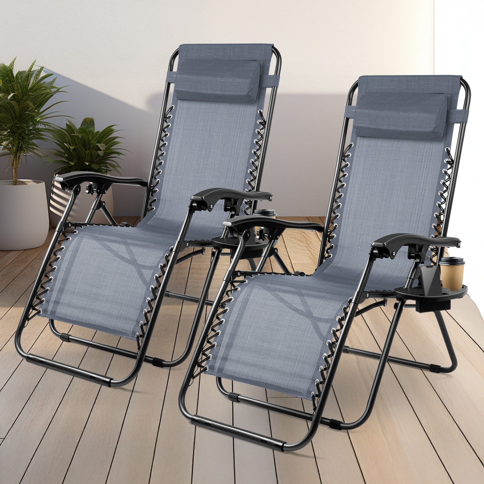 Huracan Gartenliege Sonnenliege Klappbar, Gartenliege Wetterfest, bis 120 K günstig online kaufen