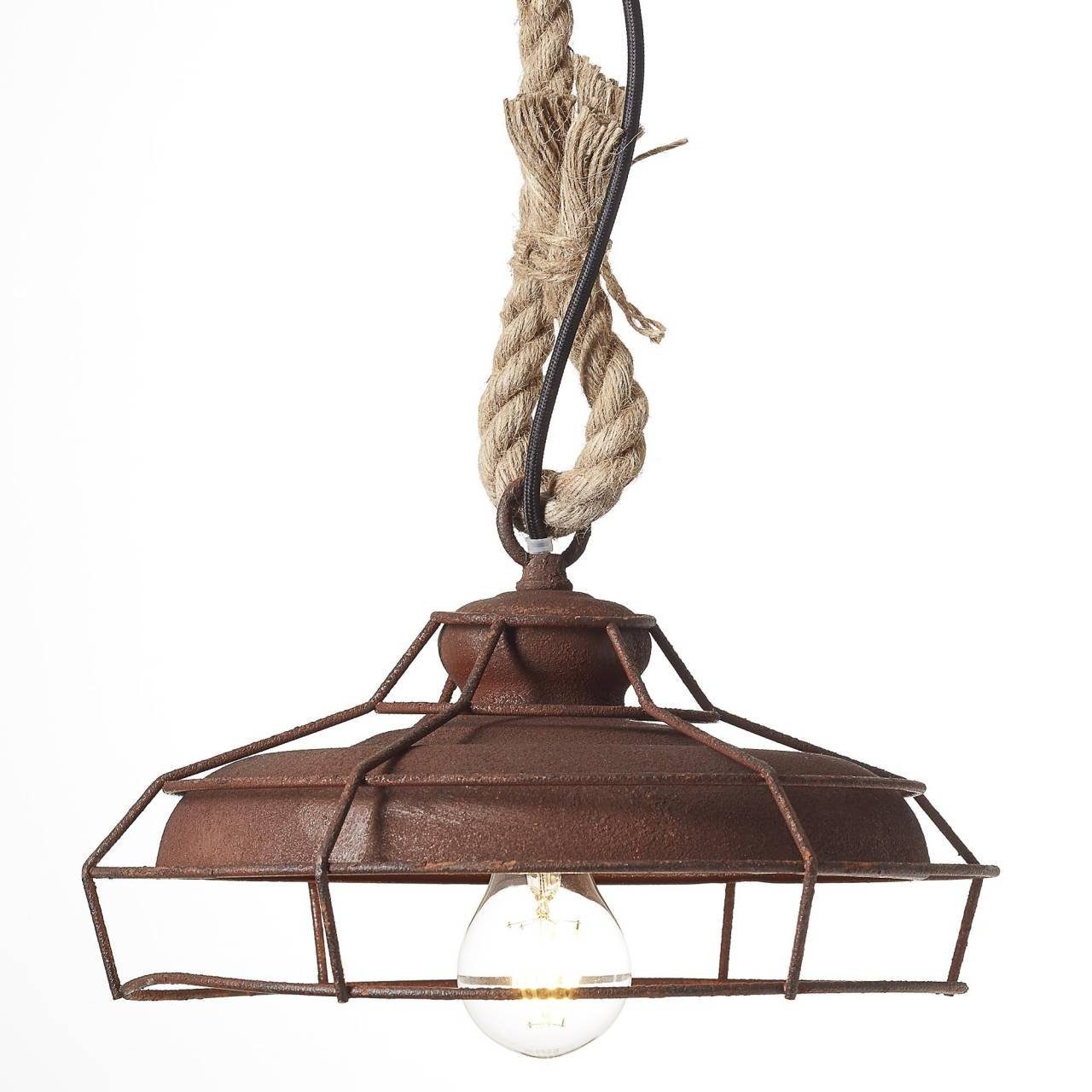 Brilliant Pendelleuchte Peter, Lampe rostfarbend 1x Peter geeigne E27, A60, 60W, Pendelleuchte 30cm