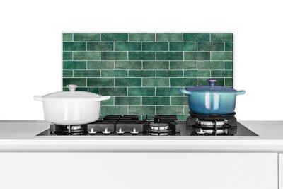 MuchoWow Küchenrückwand Fliesen - Grün - Design - Strukturen, (1-tlg), 60x30 cm, Wandschutz, gegen Fett und Schmutzflecken für Küchen
