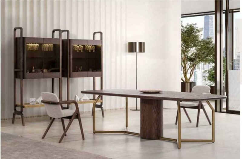 JVmoebel Esszimmer-Set Luxus Villen Möbel Essgarnitur Esszimmer Komplett Tisch, (7-St), Made in Europa