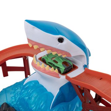 HTI Autorennbahn Teamsterz Haifischbiss Shark Bite mit Farbwechsel Auto, Ändert die Farbe automatisch bei Kontakt mit kaltem Wasser