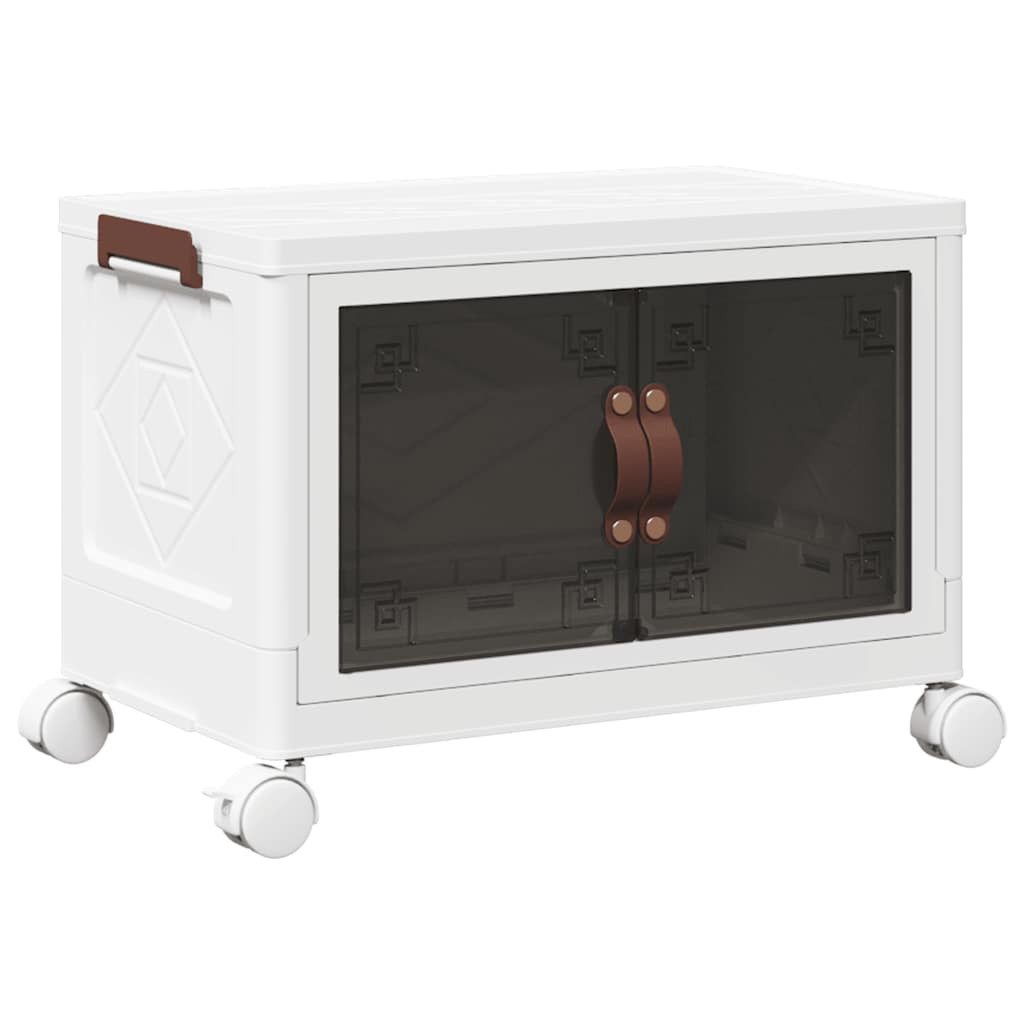 vidaXL Rollwagen Aufbewahrungsbox mit Rädern Stapelbar 28 L 48,5x29,5x33 cm, (1 St)