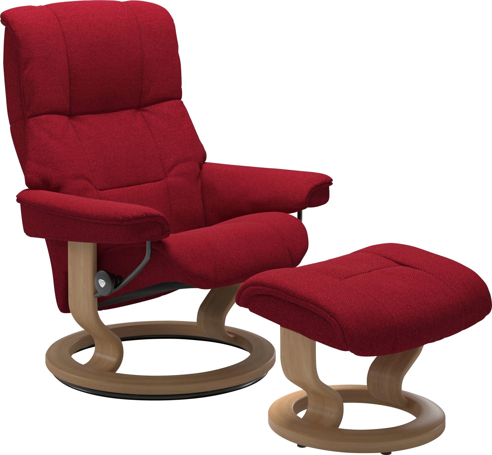 S, Gestell Relaxsessel M Classic Base, mit Mayfair Eiche & mit Größe Relaxsessel Hocker), L, Hocker, Stressless® mit (Set,