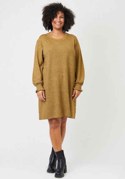 ADIA Sweatkleid AD Knit Dress mit Rüschen am Ärmelabschluss