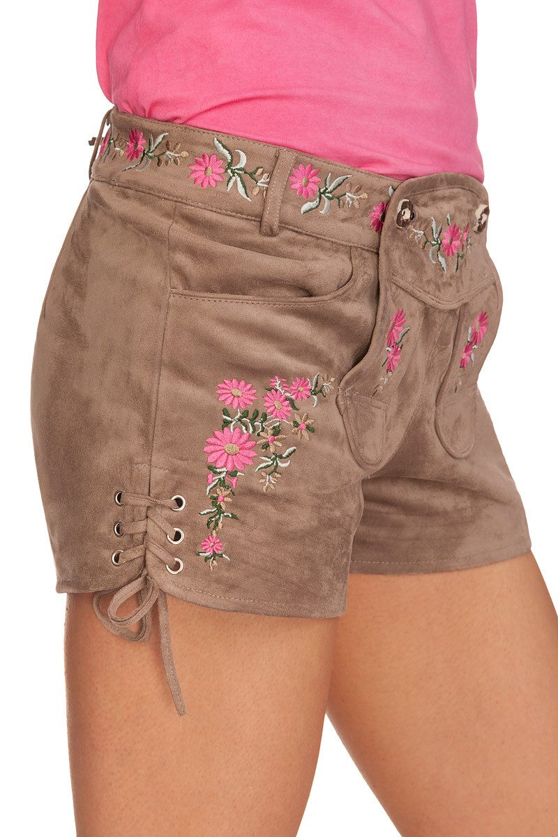 Krüger Madl Trachtenjeans Trachtenjeans Damen - RESI - dunkeltaupe