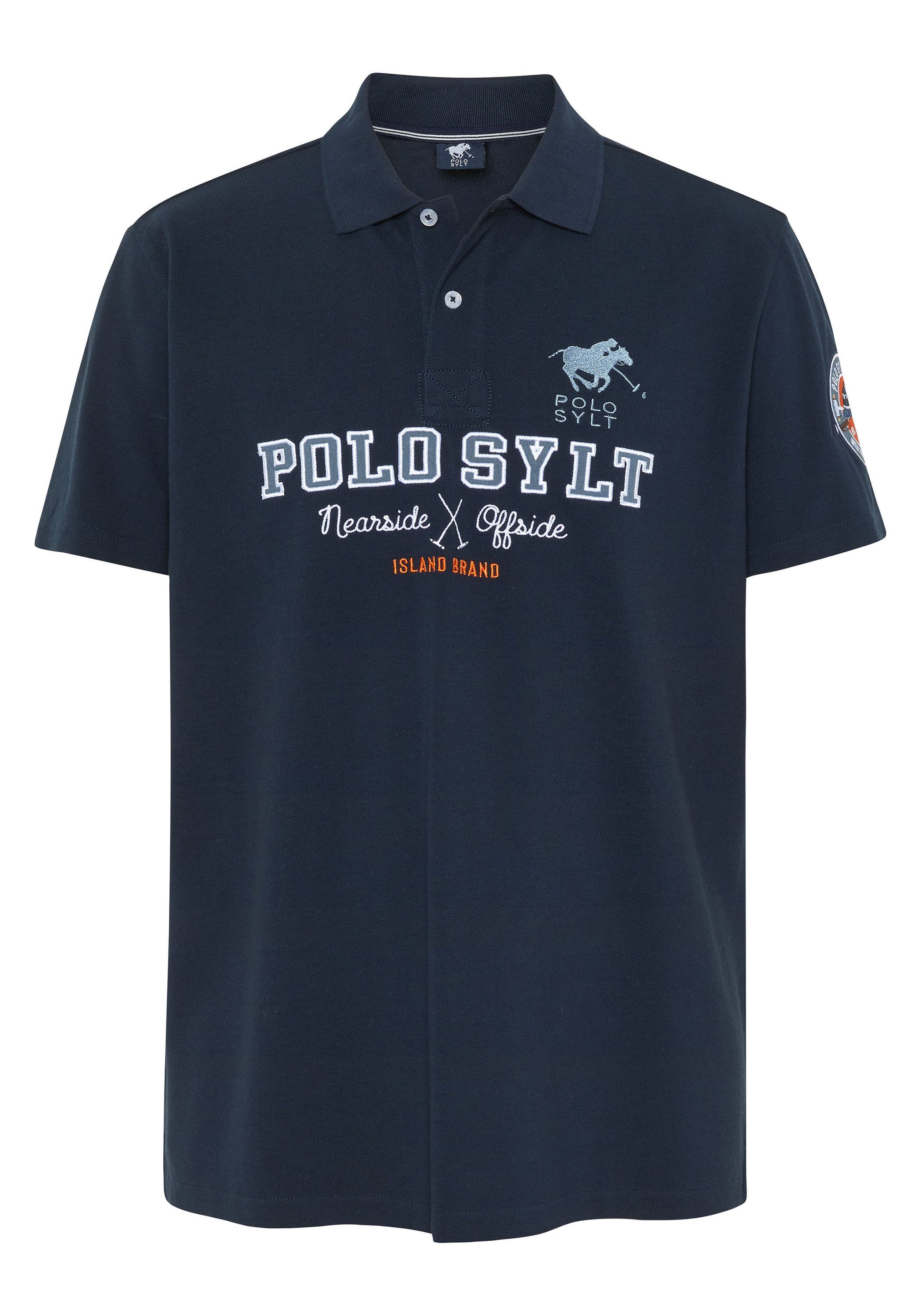 Polo Sylt Poloshirt mit Logo-Applikation und günstig online kaufen