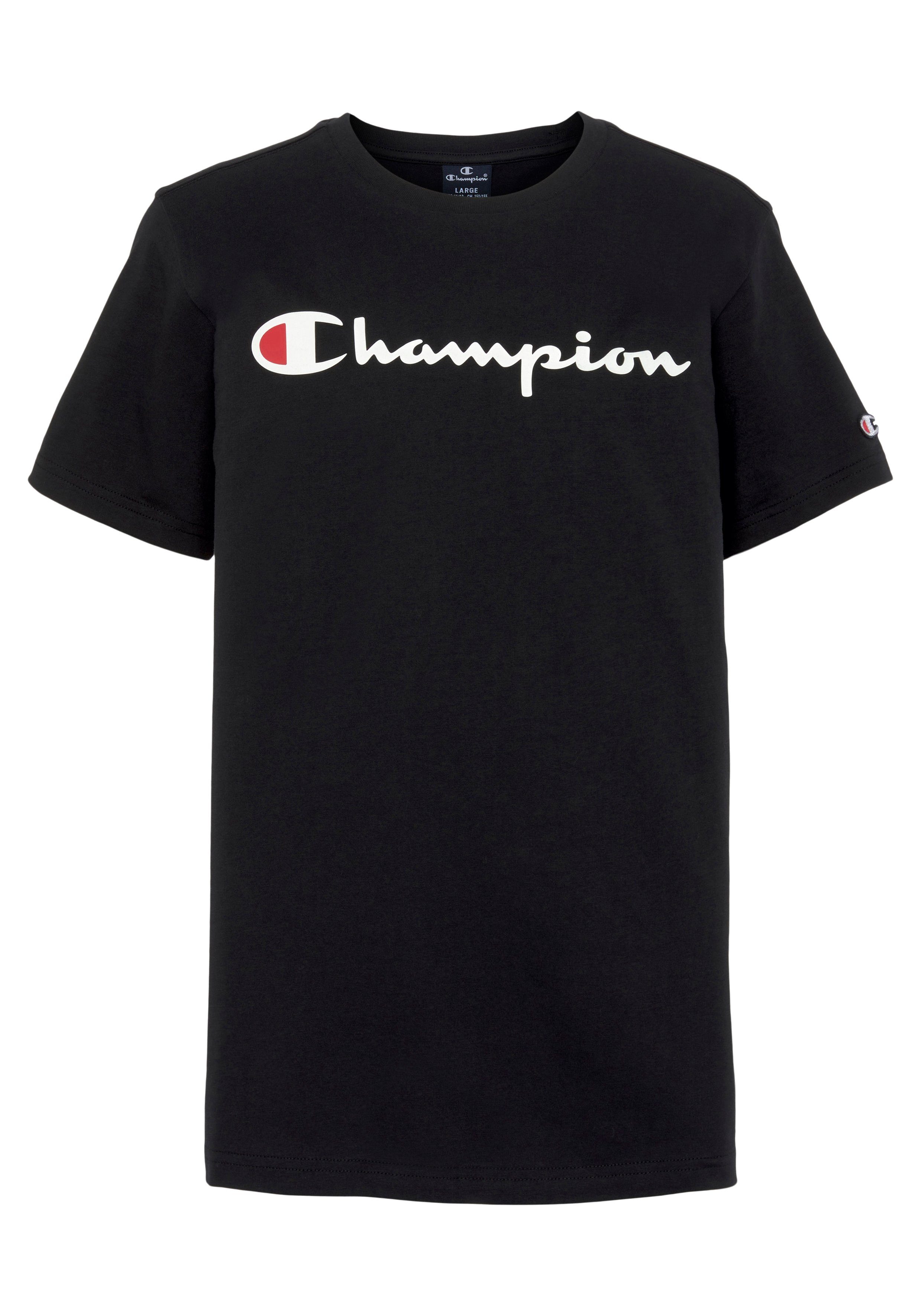 Champion T-Shirt Classic Kinder Logo - Crewneck T-Shirt large schwarz für