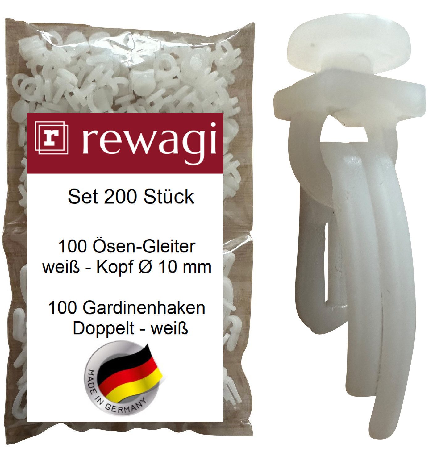 rewagi Gardinengleiter 100 Ösen-Gleiter & 100 günstig online kaufen