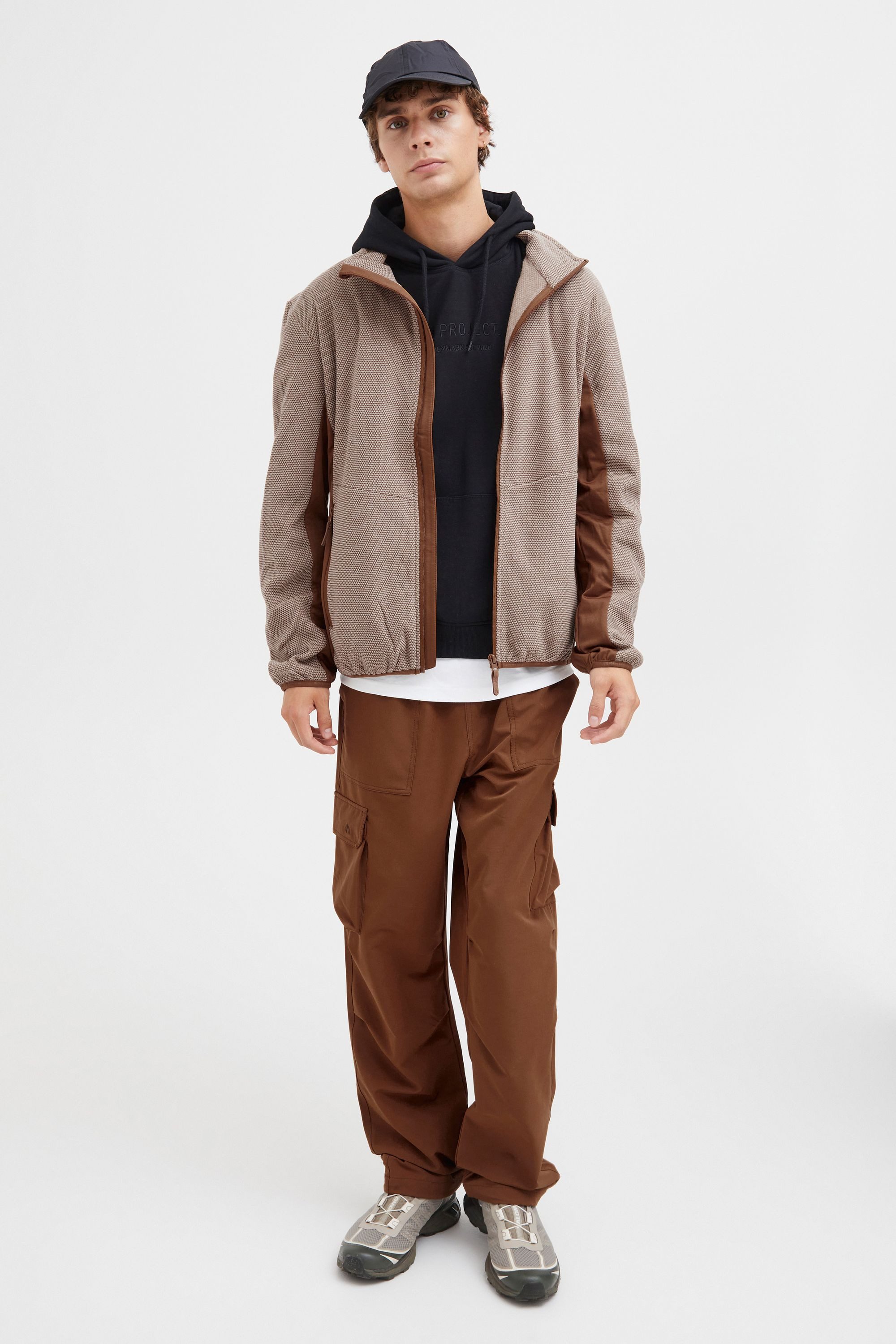 North Bend Fleecejacke NBHelgo M Atmungsaktive Fleecejacke mit Stehkragen