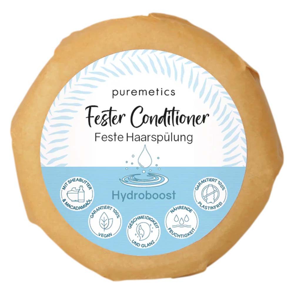 puremetics Haarseife Fester Conditioner - Hydroboost 50g