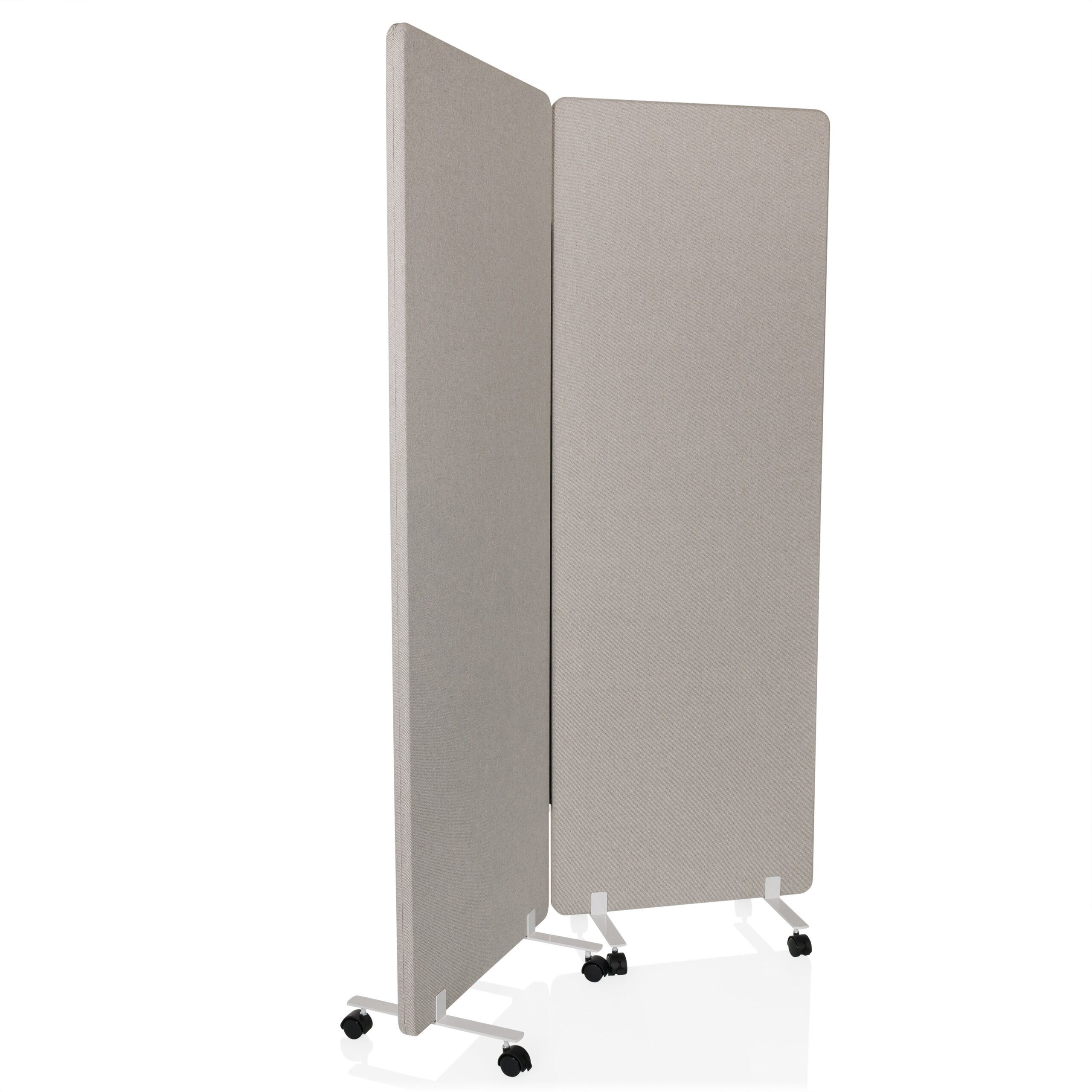 hjh OFFICE Raumteiler Trennwand Flexmiut 1 Sichtschutz, Pinnwand, Schallschutz, Sichtschutz mit Rollen und Gleiter