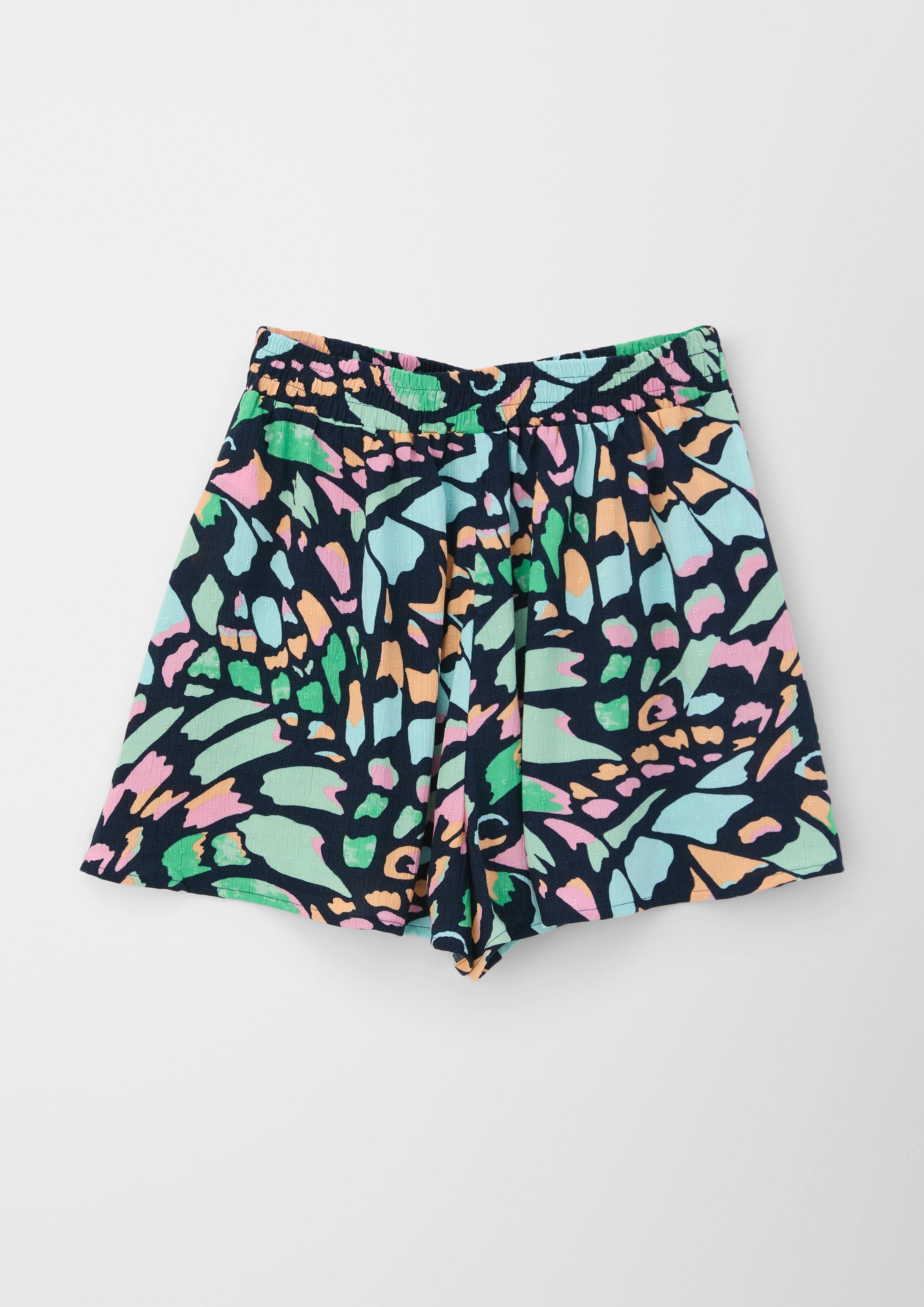 & Allover-Print Hose mit Shorts Shorts s.Oliver