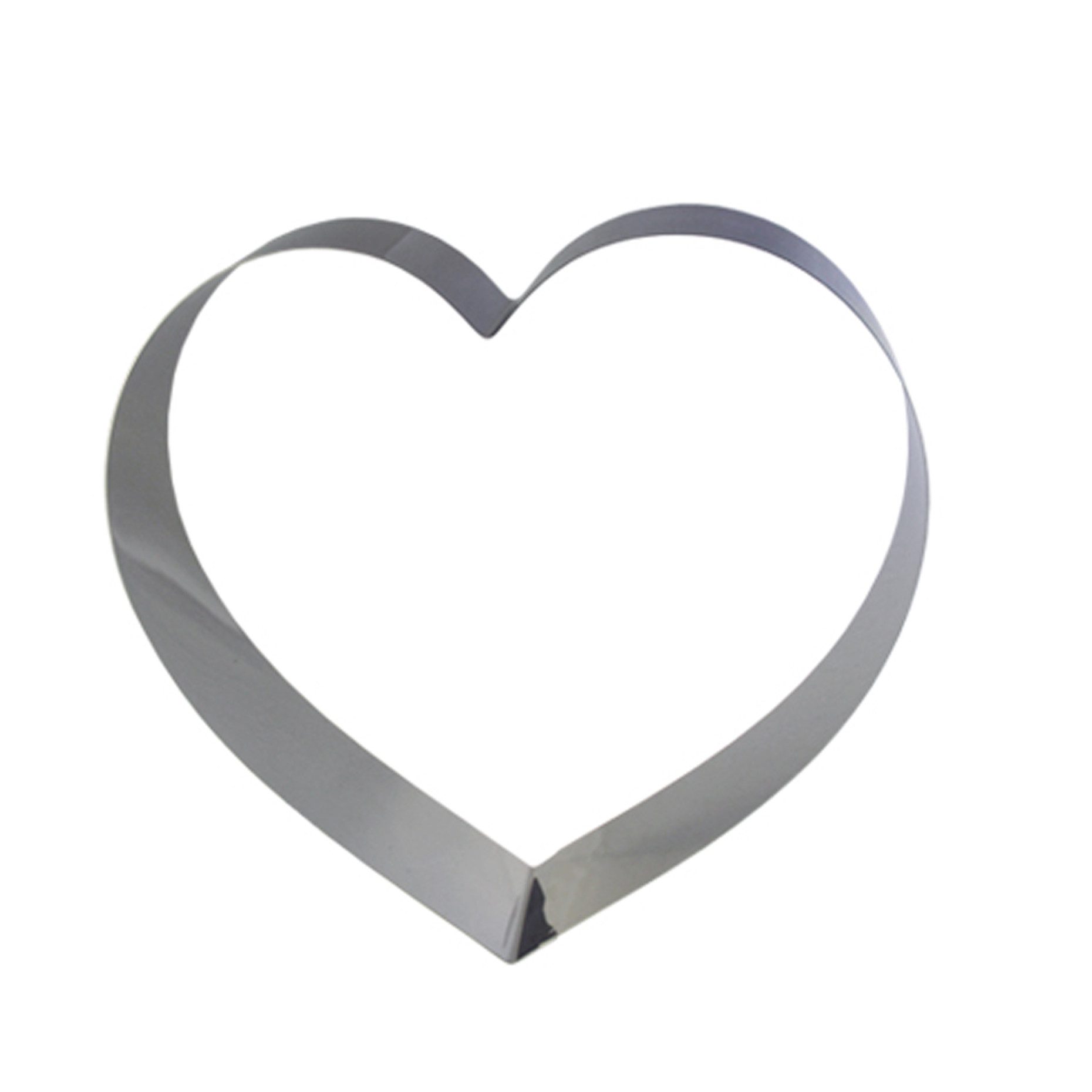 LARES Herzkuchenform 6002-2, Herzbackform mittel, aus rostfreiem Edelstahl, Made in Germany