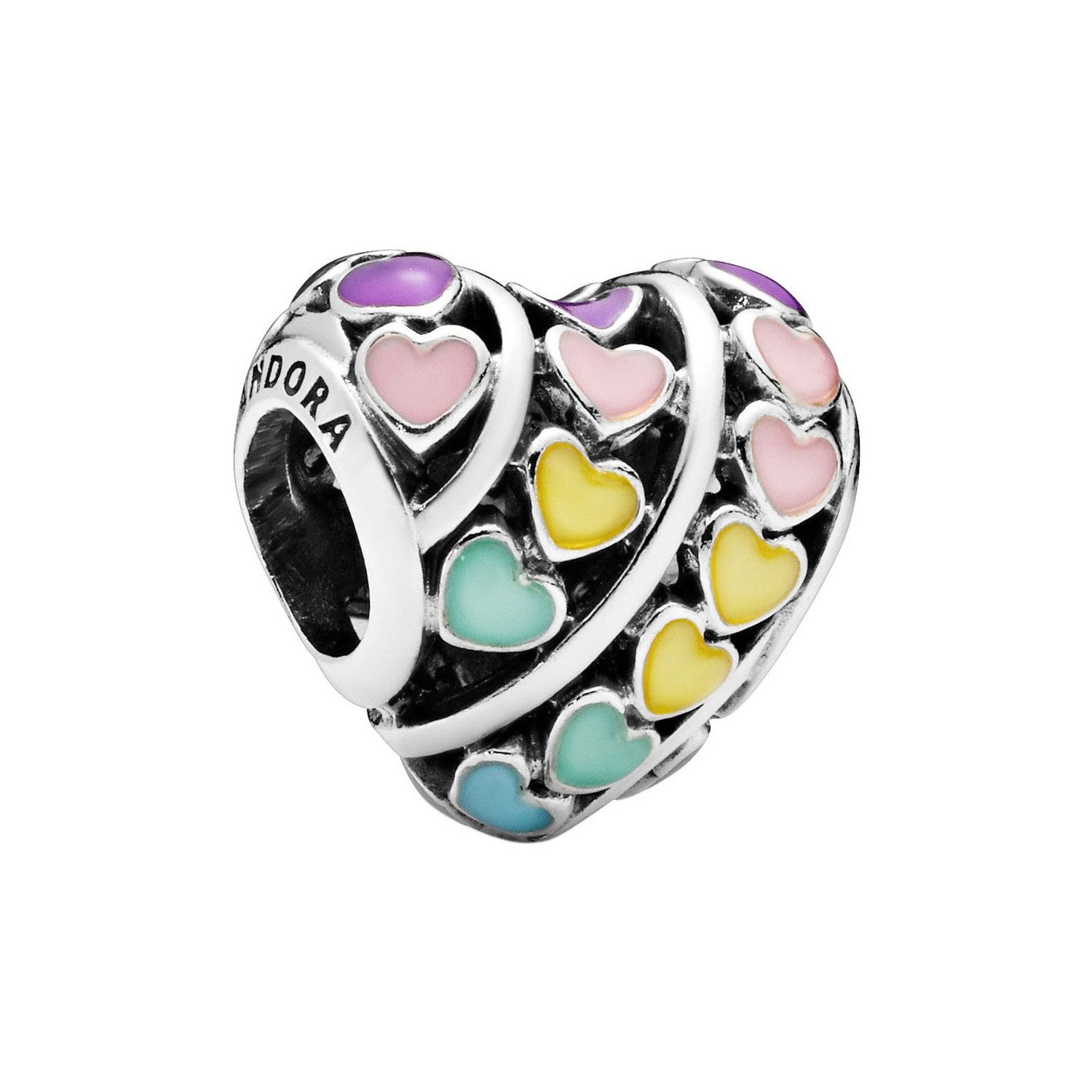 Pandora Charm Herz Moments Multi Colour Hearts