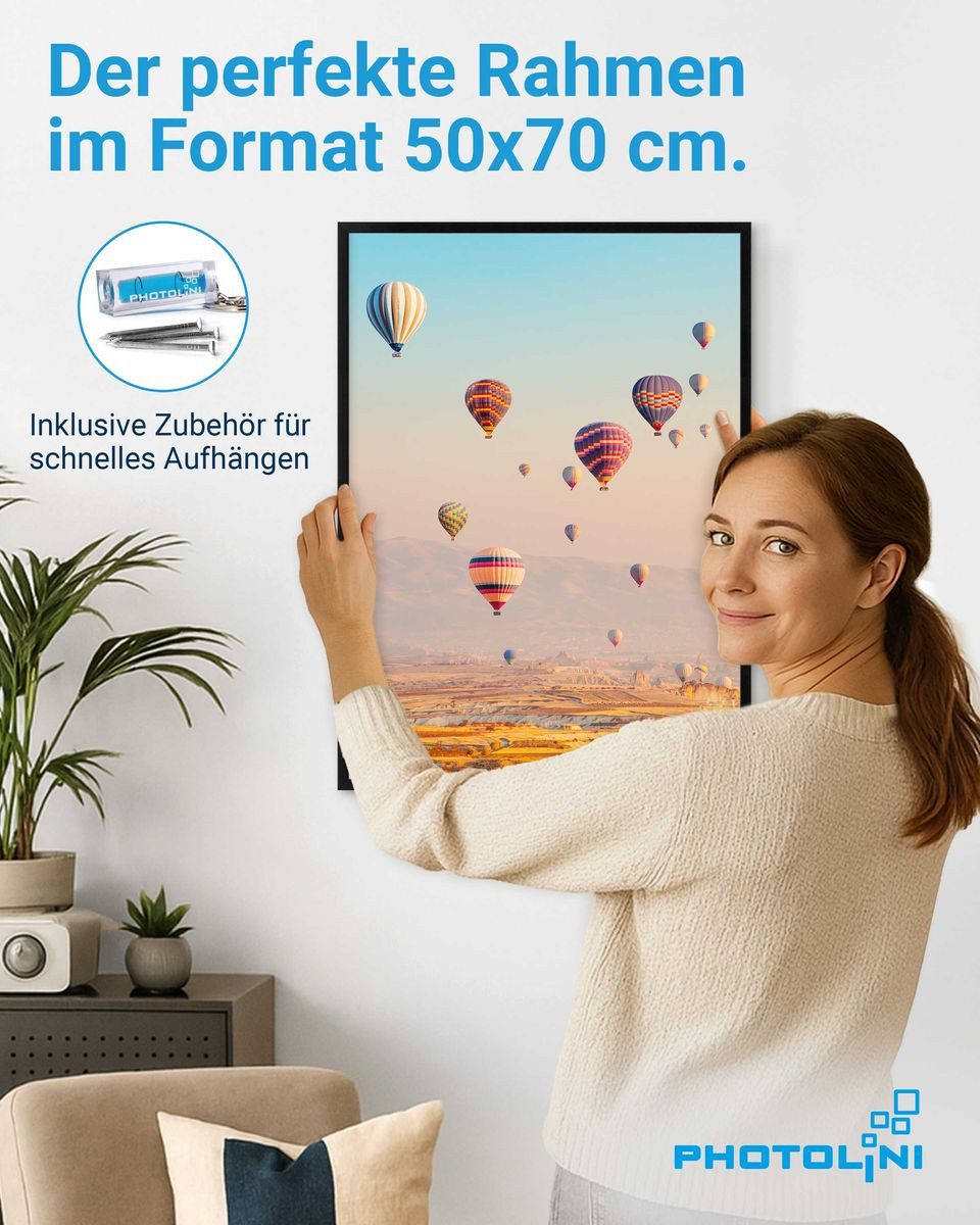 PHOTOLINI Bilderrahmen 3er Set, stabiles MDF-Holz, mit Acrylglas, extra Zub günstig online kaufen