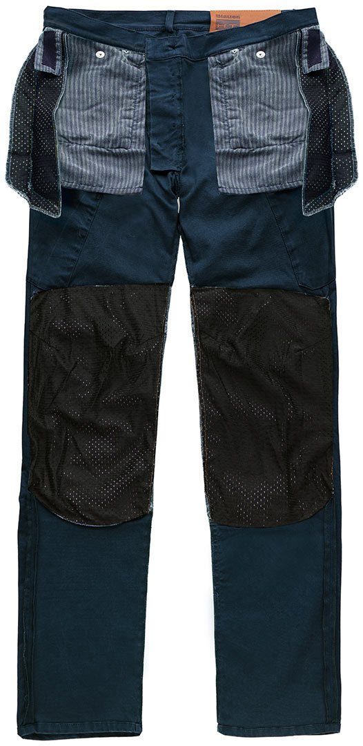 Blauer Motorradhose Stuart Cargo Canvas Motorrad Textilhose Knieprotektoren enthalten