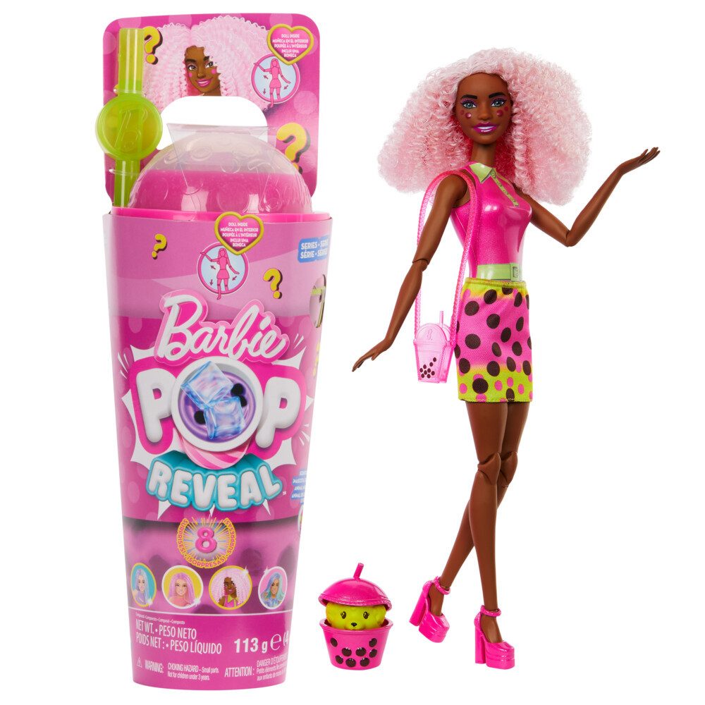 Mattel® Anziehpuppe Barbie Pop! Reveal Boba Serie Berry Bliss